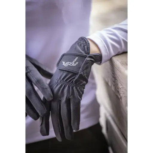 Gants Prisma Strass Marine - Pénélope