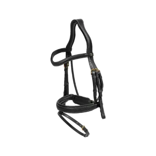 Bridon Muserolle Combinée Tressé avec Pull Back - D Collection - Dy'on