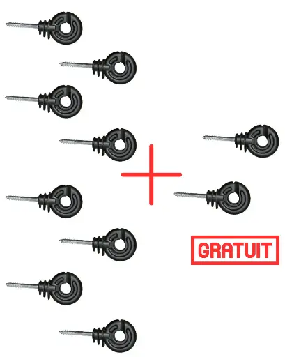 Pack 8 sachets + 2 gratuits. Isolateur annulaire Compact (25pcs par sachet)