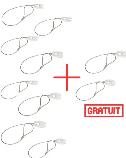 Pack 8 sachets + 2 gratuits . Solution d’angle pour clôtures permanentes (3 pcs par sachet)