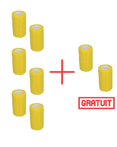 Bandage Excellent Animal Profi 10 cm Yellow 6+2 gratuits