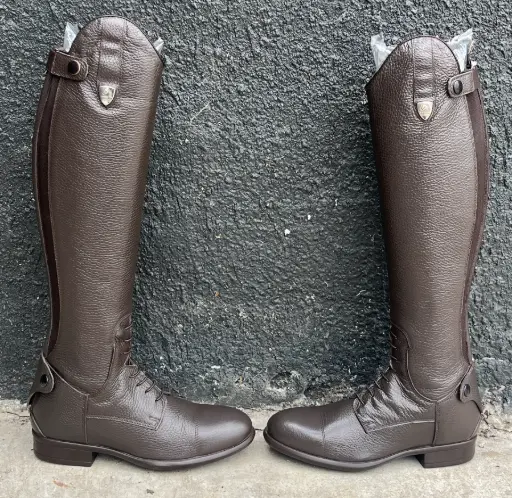 BOTTE TATTINI BRETON CUIR BRUN. ANCIEN MODELE.