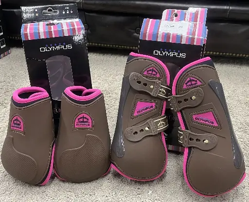 ENSEMBLE VEREDUS OLYMPUS FRONT + OLYMPUS REAR BROWN/PINK  TAILLE M