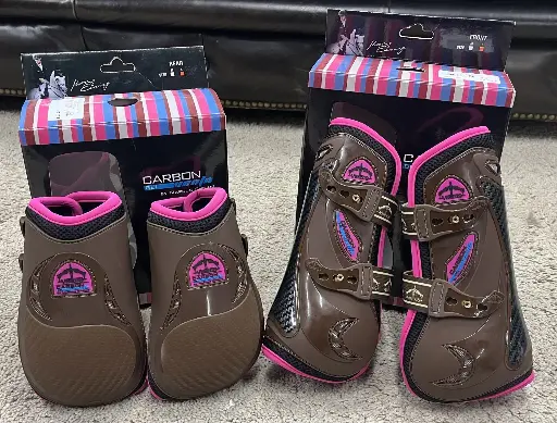 ENSEMBLE VEREDUS CARBON GEL VENTO FRONT+ CARBON GEL VENTO REAR BROWN/PINK TAILLE S