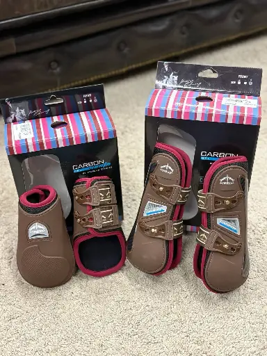 ENSEMBLE VEREDUS CARBON GEL VENTO FRONT + CARBON GEL VENTO REAR BROWN/BORDEAUX TAILLE S
