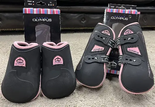 ENSEMBLE VEREDUS OLYMPUS FRONT + OLYMPUS REAR BLACK/LIGHT PINK TAILLE L