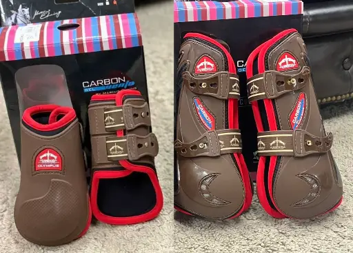 ENSEMBLE VEREDUS CARBON GEL VENTO FRONT FRONT + OLYMPUS REAR BROWN/RED M