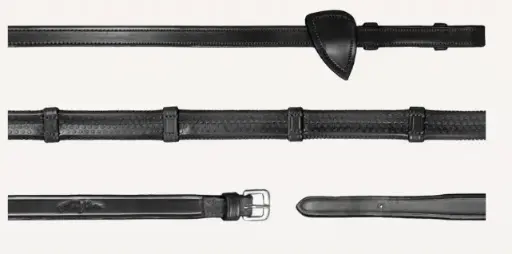Rênes Caoutchouc 1/2" avec 7 arrêtoirs - New English Collection - Dy'on