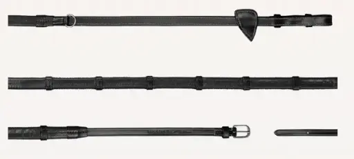 Rênes Howlett Caoutchouc 1/2" avec 7 arrêtoirs - Working By Dy'on - Dy'on