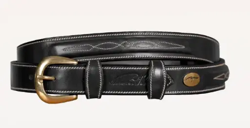 Ceinture avec surpiqure décorative Noir - Dy'on